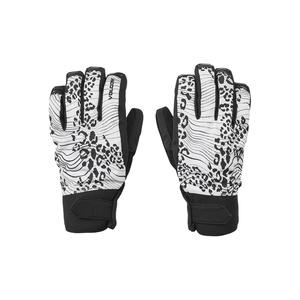 image:imageVolcom Mens Nyle Insulated Pipe and Park Winter Snowboard SKi GlovesWhite Print