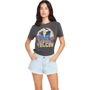 image:imageVolcom Womens 1991 Stone High Waisted Cutoff Denim Jean ShortCruzer Blue