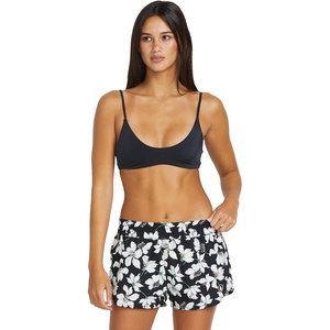 image:imageVolcom Womens 2inch Swim Boardshorts  Lightweight 4Way Stretch Surf Shorts with UPF 50 and Recycled FabricBlack Lily