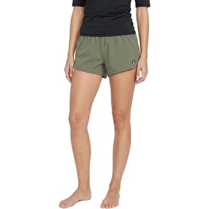 image:imageVolcom Womens 2inch Swim Boardshorts  Lightweight 4Way Stretch Surf Shorts with UPF 50 and Recycled FabricGreen Olive