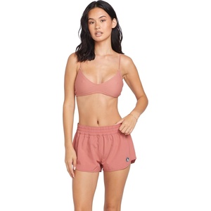 image:imageVolcom Womens 2inch Swim Boardshorts  Lightweight 4Way Stretch Surf Shorts with UPF 50 and Recycled FabricMauve Rose