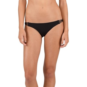 image:imageVolcom Womens Full Bikini Bottom  LowRise Swim Bottom with Full Coverage Made from Recycled FabricBlack 1