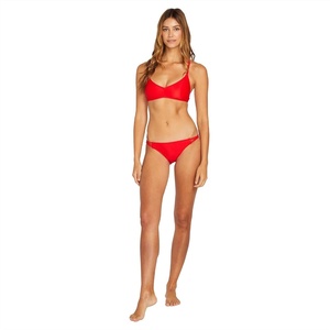 image:imageVolcom Womens Full Bikini Bottom  LowRise Swim Bottom with Full Coverage Made from Recycled FabricCandy Apple