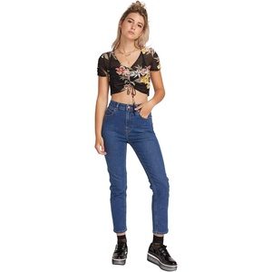 image:imageVolcom Womens Juniors Vol Stone Denim JeanHarbor Blue