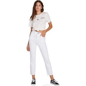 image:imageVolcom Womens Juniors Vol Stone Denim JeanPaint White