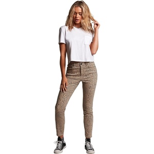image:imageVolcom Womens Liberator Legging Fit Denim Jean Pants Regular amp Plus SizeAnimal Print