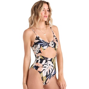 image:imageVolcom Womens Simply Seamless 1pcBlackmulti