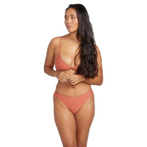 image:imageVolcom Womens Simply Seamless Cheeky Bikini Bottom Regular amp Plus SizeRosewood