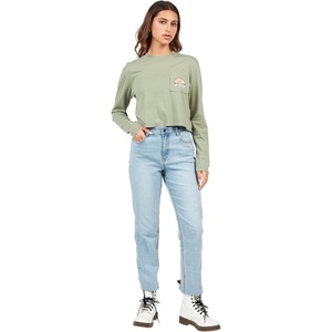 image:imageVolcom Womens Stoned High Rise Straight Leg JeanRetro Blue