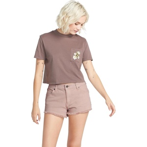 image:imageVolcom Womens Stoney Stretch Cut Off Denim ShortWinter Orchid