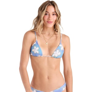 image:imageVolcom Womens Tri Bikini Top  Sustainable Slidetri Swim Top with Adjustable Halter and Removable CupsAquasky