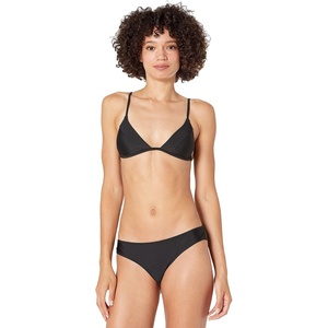 image:imageVolcom Womens Tri Bikini Top  Sustainable Slidetri Swim Top with Adjustable Halter and Removable CupsBlack Solid