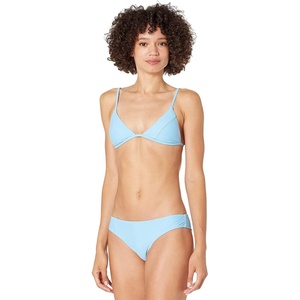 image:imageVolcom Womens Tri Bikini Top  Sustainable Slidetri Swim Top with Adjustable Halter and Removable CupsCoastal Blue