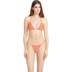 image:imageVolcom Womens Tri Bikini Top  Sustainable Slidetri Swim Top with Adjustable Halter and Removable CupsElectric Coral