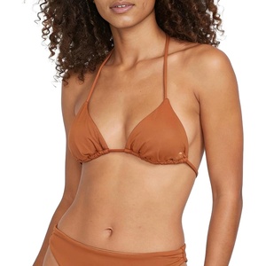 image:imageVolcom Womens Tri Bikini Top  Sustainable Slidetri Swim Top with Adjustable Halter and Removable CupsHenna