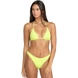 image:imageVolcom Womens Tri Bikini Top  Sustainable Slidetri Swim Top with Adjustable Halter and Removable CupsIsland Green