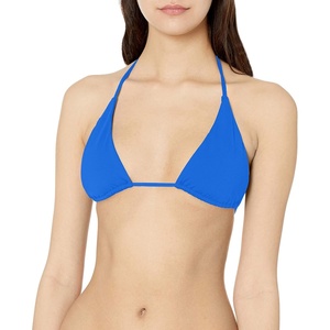 image:imageVolcom Womens Tri Bikini Top  Sustainable Slidetri Swim Top with Adjustable Halter and Removable CupsMarina Blue