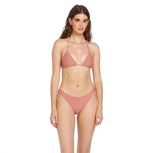 image:imageVolcom Womens Tri Bikini Top  Sustainable Slidetri Swim Top with Adjustable Halter and Removable CupsMauve Rose