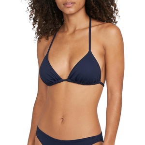 image:imageVolcom Womens Tri Bikini Top  Sustainable Slidetri Swim Top with Adjustable Halter and Removable CupsNavy
