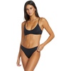 image:imageVolcom Womens Crop Bikini Top  Seamless Swim Top with Cropped Fit Adjustable Straps and Removable CupsBlackwht