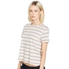 image:imageVolcom Womens Halite Striped Short Sleeve TeeDusty Rose