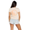 image:imageVolcom Womens Have a Clue Short Sleeve Tee  Fitted TShirt with Striped Neck TapingDusty Rose