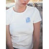 image:imageVolcom Womens Have a Clue Short Sleeve Tee  Fitted TShirt with Striped Neck TapingStar White