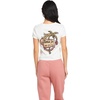 image:imageVolcom Womens Have a Clue Short Sleeve Tee  Fitted TShirt with Striped Neck TapingStar White White