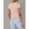 image:imageVolcom Womens Have a Clue Short Sleeve Tee  Fitted TShirt with Striped Neck TapingTaupe