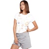 image:imageVolcom Womens Have a Clue Short Sleeve Tee  Fitted TShirt with Striped Neck TapingWhite