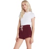 image:imageVolcom Womens Lived In Lounge Fleece Sweat Shorts Regular amp Plus SizeBark Brown