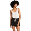 image:imageVolcom Womens Lived In Lounge Fleece Sweat Shorts Regular amp Plus SizeBlackwhite