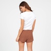 image:imageVolcom Womens Lived In Lounge Fleece Sweat Shorts Regular amp Plus SizeDark Clay