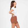 image:imageVolcom Womens Lived In Lounge Fleece Sweat Shorts Regular amp Plus SizeDark Clay
