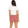 image:imageVolcom Womens Lived in Lounge Fleece Sweat Shorts Regular amp Plus SizeRosewood