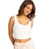 image:imageVolcom Womens Lived in Lounge Rib Fitted TankStar White
