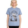 image:imageVolcom Womens Lock It Up Short Sleeve Tee  Crew Neck TShirt with Striped Neck TapingBlue