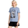 image:imageVolcom Womens Lock It Up Short Sleeve Tee  Crew Neck TShirt with Striped Neck TapingBlue
