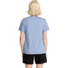 image:imageVolcom Womens Lock It Up Short Sleeve Tee  Crew Neck TShirt with Striped Neck TapingBlue