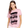 image:imageVolcom Womens Lock It Up Short Sleeve Tee  Crew Neck TShirt with Striped Neck TapingGuava