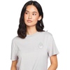 image:imageVolcom Womens Lock It Up Short Sleeve Tee  Crew Neck TShirt with Striped Neck TapingLight Grey Grey