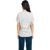 image:imageVolcom Womens Lock It Up Short Sleeve Tee  Crew Neck TShirt with Striped Neck TapingLight Grey Grey