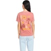 image:imageVolcom Womens Lock It Up Short Sleeve Tee  Crew Neck TShirt with Striped Neck TapingMauve Rose