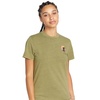 image:imageVolcom Womens Lock It Up Short Sleeve Tee  Crew Neck TShirt with Striped Neck TapingMoss