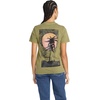 image:imageVolcom Womens Lock It Up Short Sleeve Tee  Crew Neck TShirt with Striped Neck TapingMoss