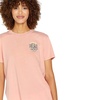 image:imageVolcom Womens Lock It Up Short Sleeve Tee  Crew Neck TShirt with Striped Neck TapingReef Pink