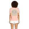 image:imageVolcom Womens Lock It Up Short Sleeve Tee  Crew Neck TShirt with Striped Neck TapingReef Pink