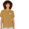 image:imageVolcom Womens Lock It Up Short Sleeve Tee  Crew Neck TShirt with Striped Neck TapingRustic Brown