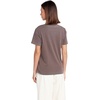 image:imageVolcom Womens Lock It Up Short Sleeve Tee  Crew Neck TShirt with Striped Neck TapingSlate Grey