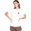 image:imageVolcom Womens Lock It Up Short Sleeve Tee  Crew Neck TShirt with Striped Neck TapingStar Star White